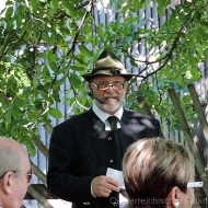 Vizepräsident Heinz Oberhauser eröffnet die Jubiläumsfeier