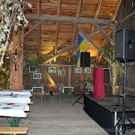 Der Festsaal wartet auf seine Gäste