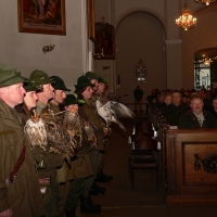 Die Falkner während der Messe