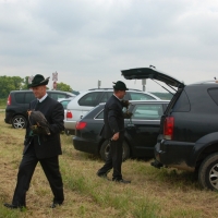 Vorbereiten der Greifvögel