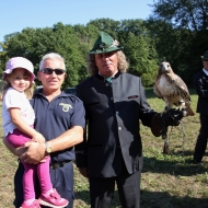 Fotoshooting mit Rotschwanzbussard