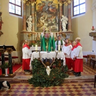 Falkner während der Messe