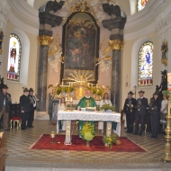 Falkner während der Messe
