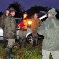 Geburtstagsfeier nach der Jagd