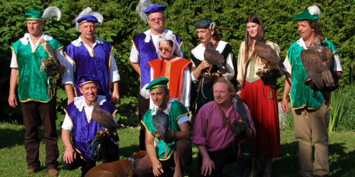 Der Österreichischen Falknerorden beim Mittelalterfest